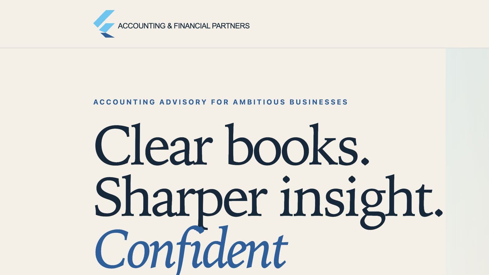 Accounting & Financial Partners — Multi-Page Website