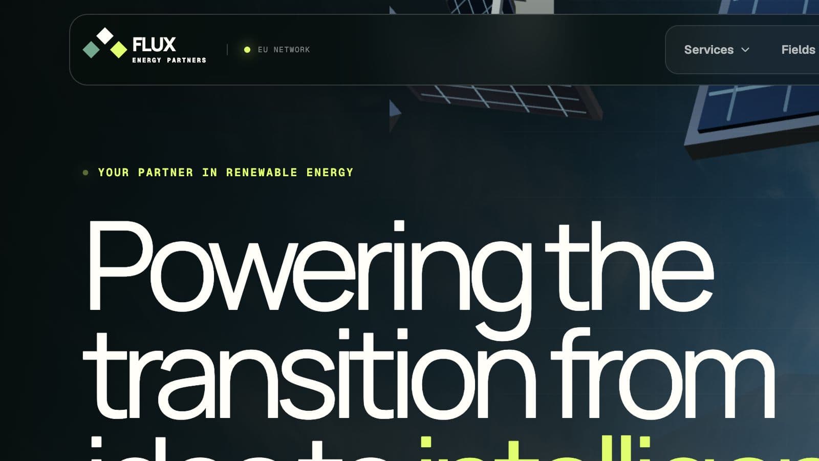 Flux Energy — Interactive Renewable-Energy Website