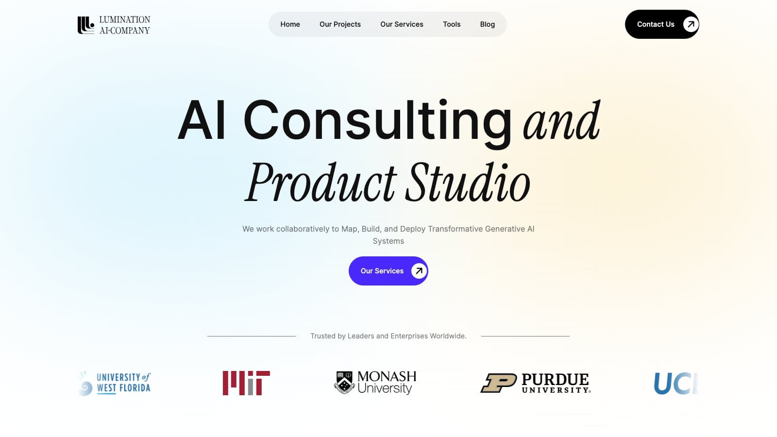 Lumination — AI Consulting & Product Studio preview