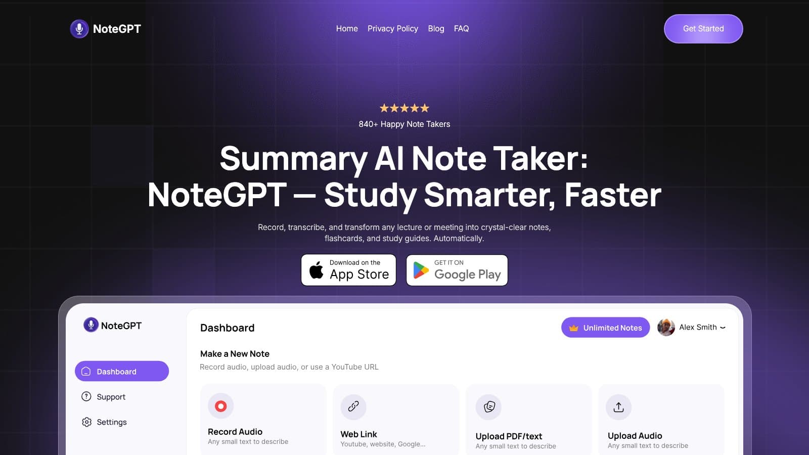 NoteGPT — AI Note Taker for Lectures & Meetings preview