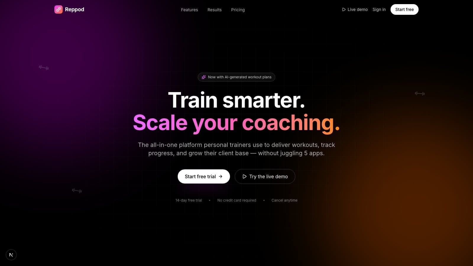 Reppod — Two-Sided Coaching SaaS